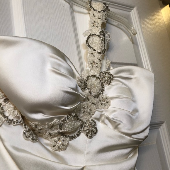 Cache white dress size 6 - Picture 2 of 3